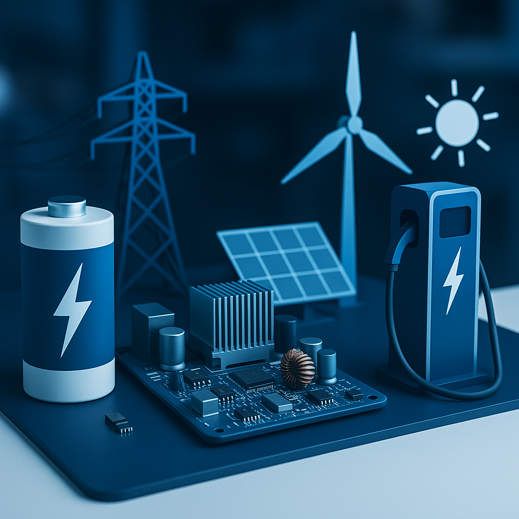 Energy site with equipment